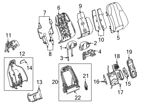 2025 Cadillac ESCALADE IQ Second Row Seats Diagram 4 - Thumbnail