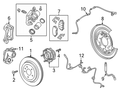 2023 Cadillac CT5 Brake Pads Diagram for 84945155