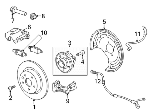 2025 Chevy Trailblazer Brake Components Diagram