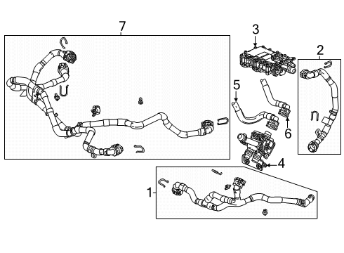 2024 Chevy Blazer EV Cooling System - Traction Motor Component Diagram 2 - Thumbnail