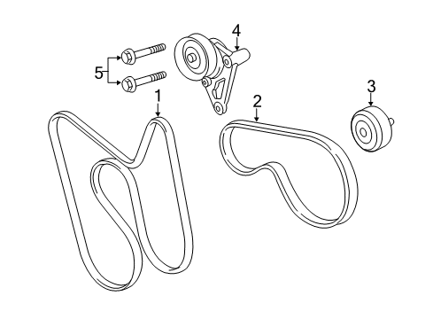 2015 Chevy Silverado 2500 HD Belts & Pulleys Diagram