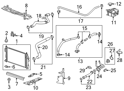 2013 Buick Regal Air Deflector, Passenger Side Diagram for 22839377