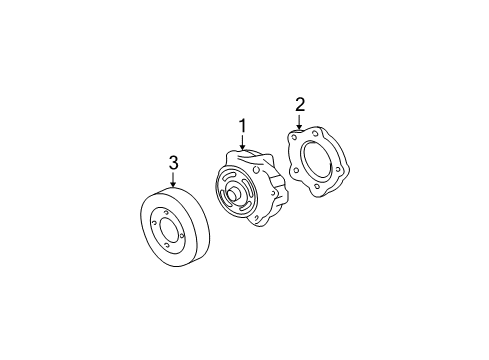 2003 Oldsmobile Alero Water Pump Diagram