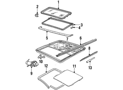 1998 Cadillac Eldorado Sunroof Diagram
