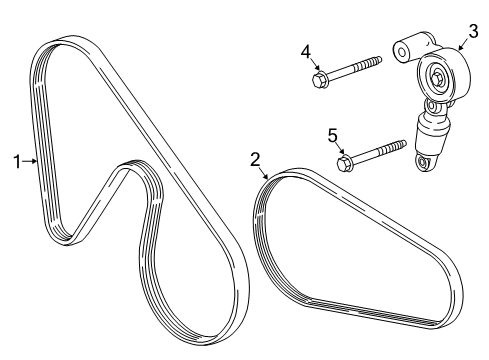 2019 Chevy Camaro Belts & Pulleys - Belts Diagram 4 - Thumbnail