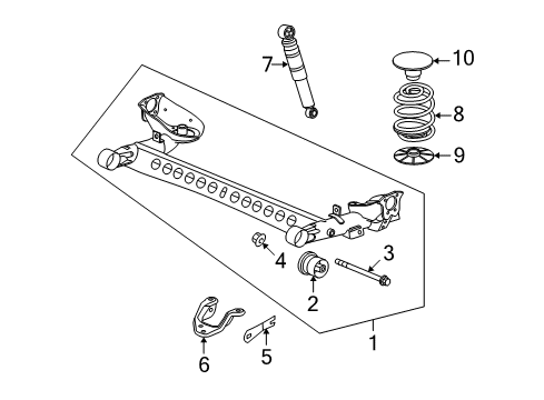 2006 Saturn Ion Spring Seat, Rear Lower Diagram for 25993738