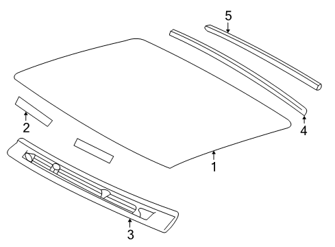 2003 Chevy S10 Roof & Components Diagram 3 - Thumbnail