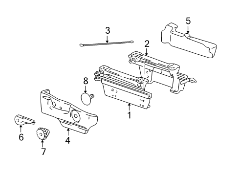 2004 Pontiac Aztek Tracks & Components Diagram 2 - Thumbnail