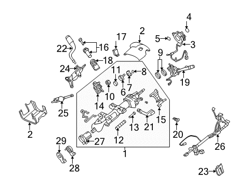 2008 Chevy Tahoe Cover Assembly Diagram for 15775832