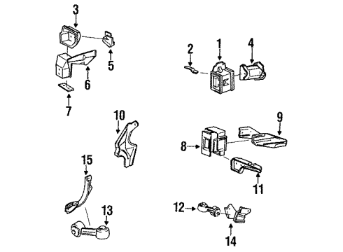 1987 Chevy Beretta Engine Mounting Diagram