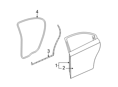 2009 Chevy Malibu Door & Components Diagram 3 - Thumbnail