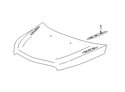 2015 Buick Enclave Molding, Driver Side Diagram for 23142430