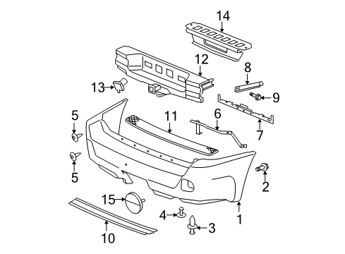 2006 GMC Envoy XL Impact Bar Diagram for 25939880