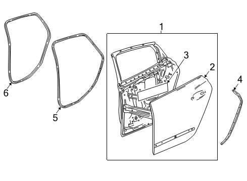 2018 Buick LaCrosse Door & Components Diagram