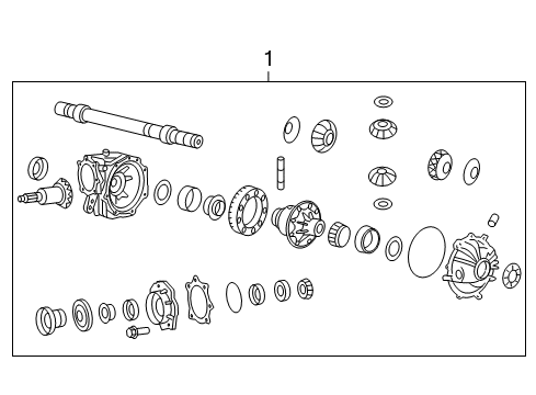 2008 Cadillac STS Front Axle & Carrier Diagram
