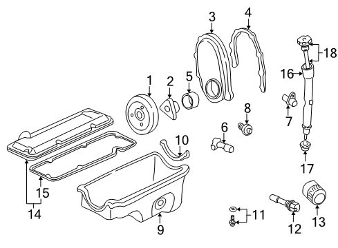 1995 Pontiac Sunfire Filler Tube Seal Diagram for 14090955