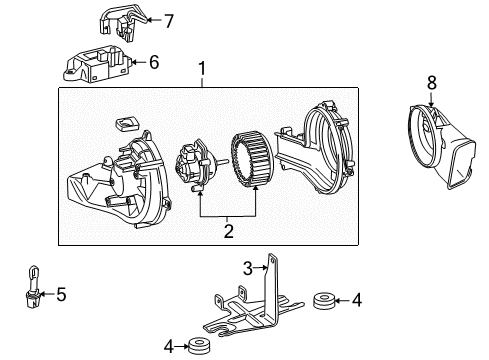 2014 Cadillac SRX Control Module Diagram for 84360743