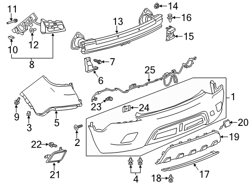 2014 Buick Encore Absorber Diagram for 95270289