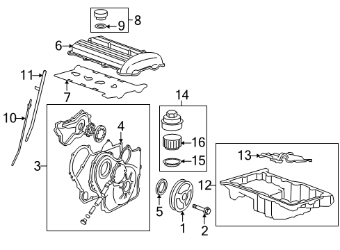 2007 Saturn Vue Engine Parts Diagram 2 - Thumbnail