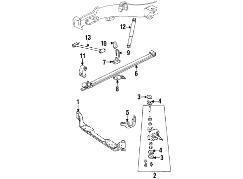 1991 Chevy C1500 Front Suspension Components Diagram 4 - Thumbnail