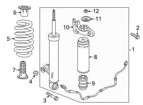 2018 Buick Enclave Shocks & Components Diagram 3 - Thumbnail