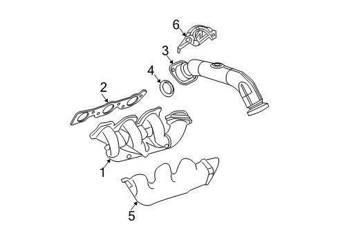 2008 Pontiac Grand Prix Heat Shield, Driver Side Diagram for 12603278