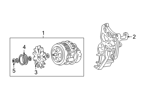 1995 Chevy C1500 Alternator Diagram 2 - Thumbnail