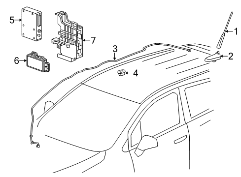 2017 Chevy Trax Communication System Components Diagram