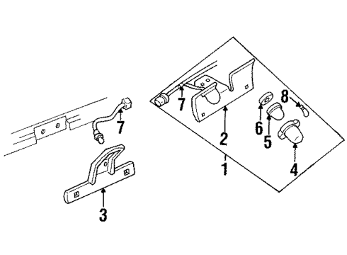 1991 Chevy C1500 License Lamps Diagram