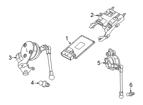 2017 Cadillac CT6 Position Sensor, Passenger Side Diagram for 84364926