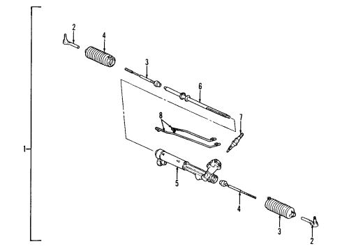 1999 Buick Riviera P/S Pump & Hoses Diagram