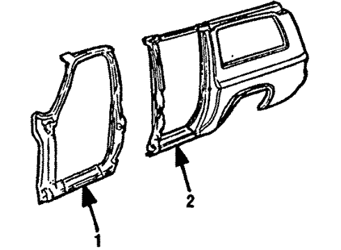 1990 Chevy V1500 Suburban Rocker Panel Diagram