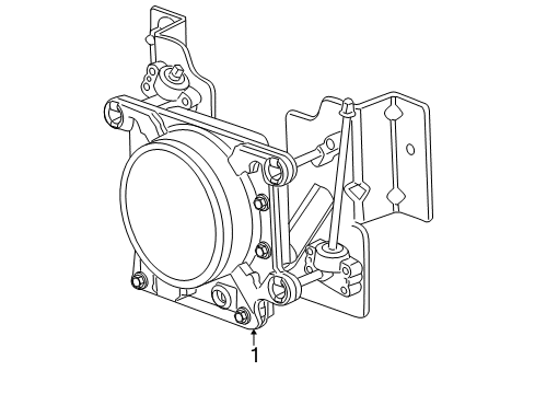 2009 Cadillac STS Distance Sensor Diagram for 25836974