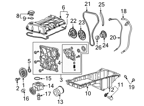 2005 Chevy Colorado Engine Parts Diagram