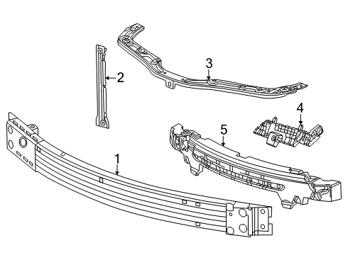 2024 Buick Encore GX Bumper & Components - Front Diagram 2 - Thumbnail