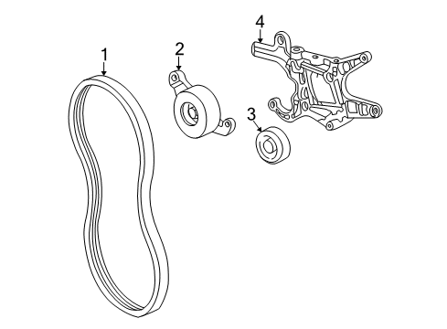 1998 Pontiac Sunfire Serpentine Belt Diagram for 24576766