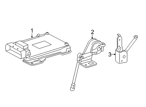 2015 GMC Sierra 1500 Sensor, Rear Passenger Side Diagram for 23456572