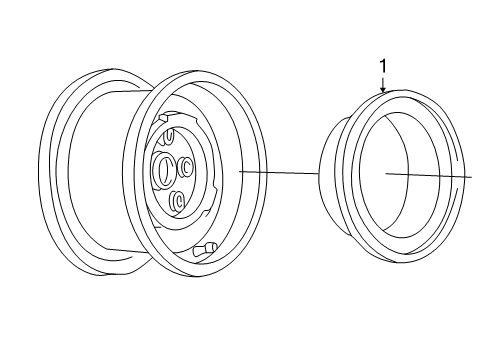 1999 Chevy K2500 Wheel Covers & Trim Diagram 8 - Thumbnail
