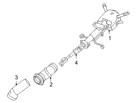 2014 Chevy Impala Limited Steering Column Assembly Diagram