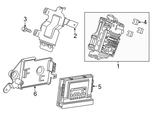 2016 Cadillac CT6 Fuse Box Diagram for 23295287