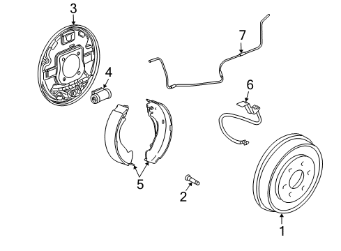 2007 Chevy Silverado 2500 HD Brake Components Diagram 6 - Thumbnail