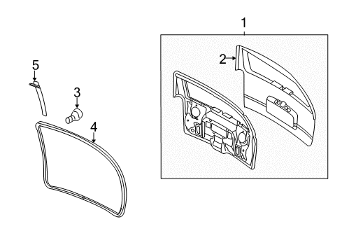2002 Chevy Venture Gate & Hardware Diagram