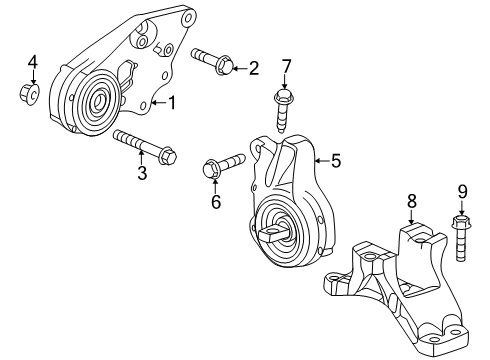 2025 GMC Sierra EV Traction Motor Components Diagram