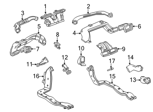 2023 Cadillac CT5 Module, Passenger Side Diagram for 13522057