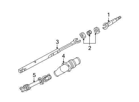 2006 Buick LaCrosse Coupling Shaft Diagram for 25829292