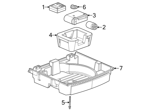 2020 Cadillac XT4 Container Diagram for 84530772