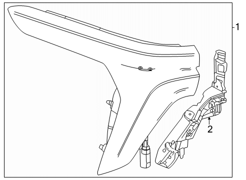2024 Chevy Traverse Combination Lamps Diagram 3 - Thumbnail