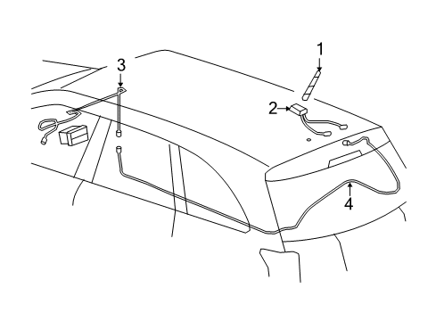 2007 Chevy Equinox Antenna & Radio Diagram 2 - Thumbnail