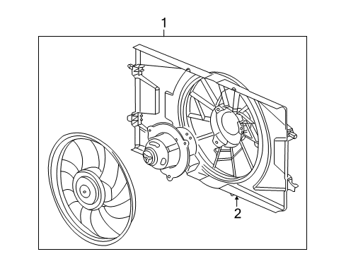 2007 Saturn Ion Cooling Fan Diagram 4 - Thumbnail