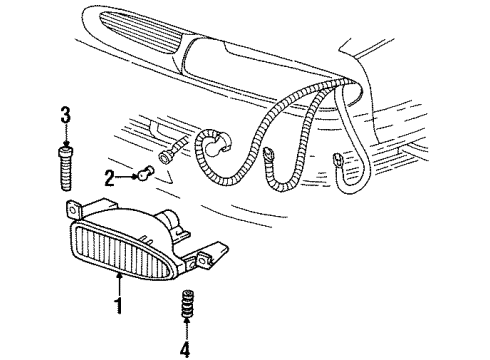 1999 Oldsmobile LSS Fog Lamps Diagram